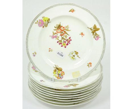 ~ A set of twelve Ashworth Bros. dinner plates and a set of twelve Minton-Boyle dinner plates (24)