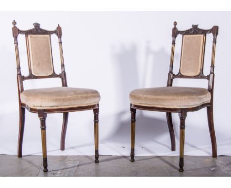 Victorian mahogany occasional table, square top with canted corners, turned column, tripod legs, the top 50cm square, height 