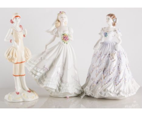 Compton & Woodhouse figurines, The Last Waltz, Minnie, Clara, Kitty, Bea, Coalport figure - The Wedding Party, Lladro figure 