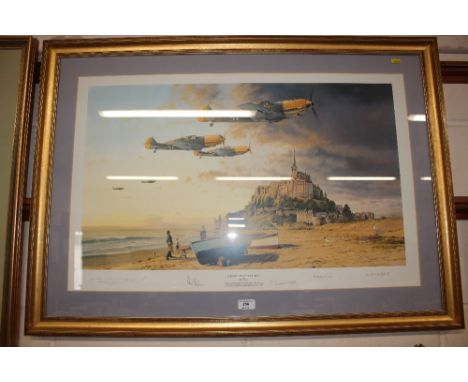 Robert Taylor, pencil signed limited edition print  "Aces On The Western Front"