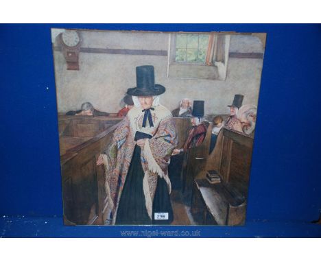 A Print of Tal Williams "Salem" with book