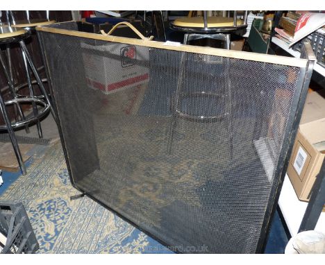 A Brass trimmed Fireguard