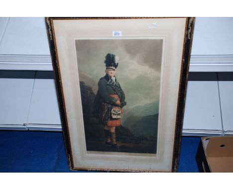 A large Sir Henry Raeburn Print of a Scotsman entitled 'The MacNab'