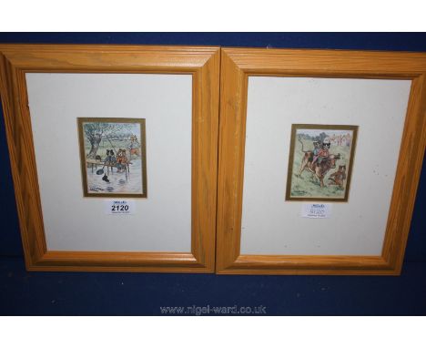 A pair of Louis Wain prints