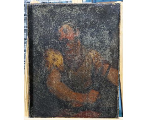 ITALIAN SCHOOL (17TH/18TH CENTURY) PORTRAIT OF A WARRIOR Oil on canvas (relined)
Unframed40cm x 32cm