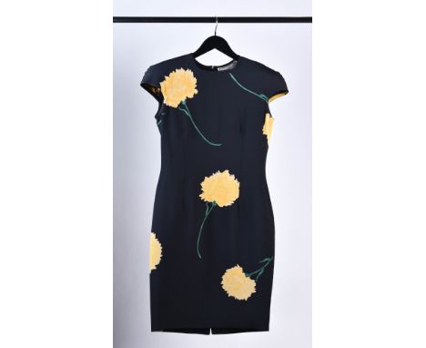 Vintage Gianni Versace Sommerkleid 1990 er Jahrewohl Seide, Elasthan, Größe 42, Zustand gut bis sehr gut