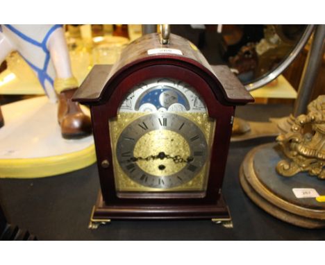 A reproduction mahogany cased bracket clock 