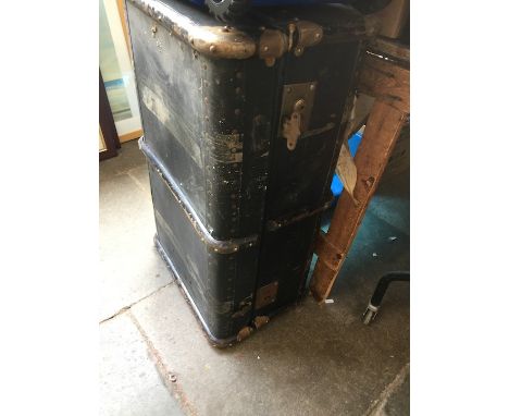 A vintage travel trunk 