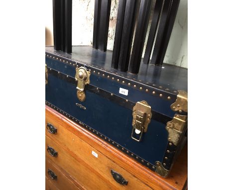 A vintage trunk. 
