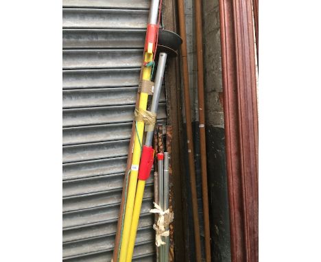 2 bundles of garden tools etc 