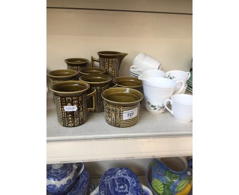 A quantity of Port Merion  teaware and Spode teaware 
