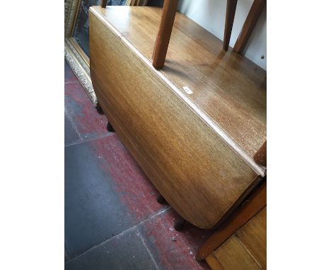 A mahogany gate leg table. 