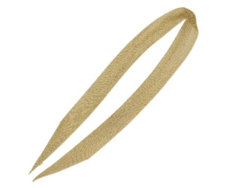 ELSA PERETTI FOR TIFFANY: MESH SCARF NECKLACEWoven mesh-linking,  signed Peretti Tiffany &amp; Co,  length 96.5cm, maker's ca