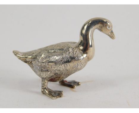 A modern silver goose, by Lexi Dick, 1.5oz.