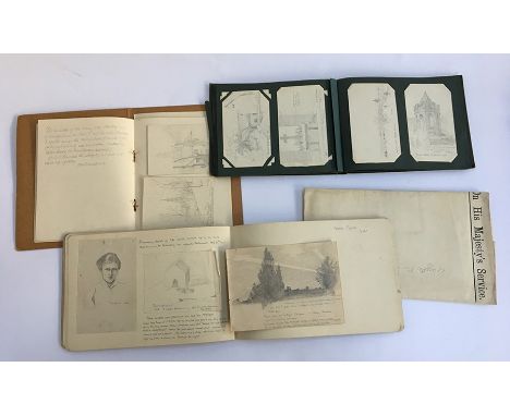 WW1 interest: Edward J Horne, The Queen's Royal Regiment, 1918 war diary, map of France (19 November 1918 - Valenciennes area