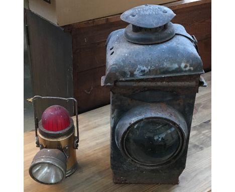 A vintage Pifco lantern and 'The Adlake Non Sweating Lamp' vintage lantern