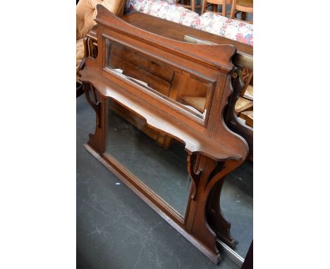 An oak Arts and Crafts mirror