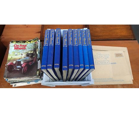 Automobile interest: ten bound volumes of On Four Wheels magazine
