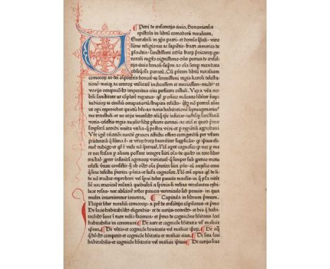 Crescentiis, Petrus - Commodorum Ruralium, Augsburg, Johann Schuessler, 1471, the first edition of the first printed book on 