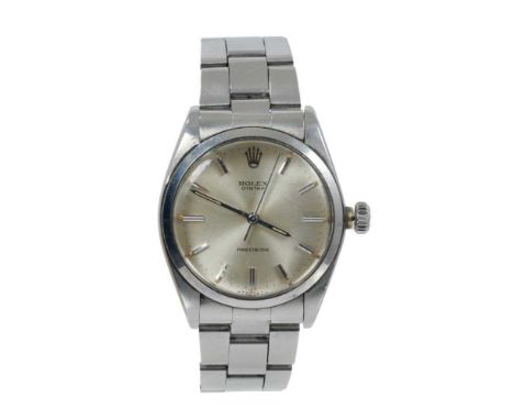 1960s gentlemen's Rolex Oyster Precision stainless steel wristwatch, model 6426, serial number 2678525 on Rolex Tudor stainle