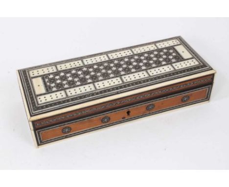 Two complete sets of 52 early Victorian Regimental playing cards of large size with square corners, by De La Rue &amp; Co, Lo