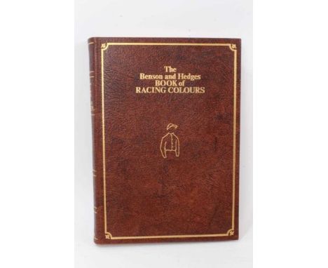 Book - one volume, The Benson and Hedges Book of Racing Colours, first edition 1973, numbered 730 from an edition of 1000, si