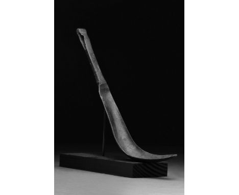 Circa 100-200 AD With concave scoop blade, decorated on the exterior with vertical fluting in the form of a slender leaf with