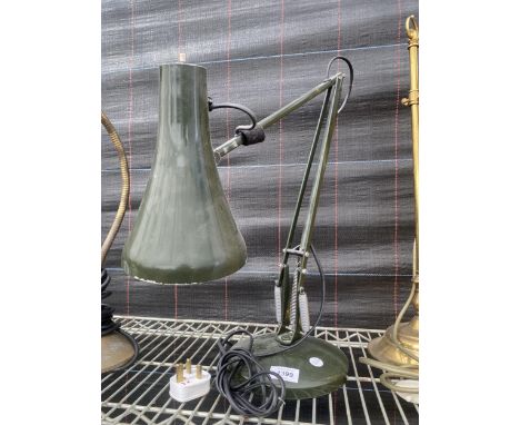 A BOTTLE GREEN ANGLEPOISE MODEL 90 LAMP 