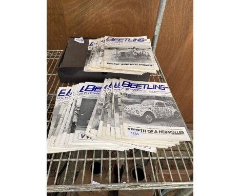 A LARGE QUANTITY OF VINTAGE VOLKSWAGON BEETLING MAGAZINES 