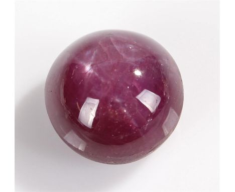 Star Ruby, the unmounted round cut star ruby at 12mm diameter 