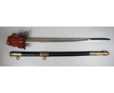 Ceremonial sword in scabbard 