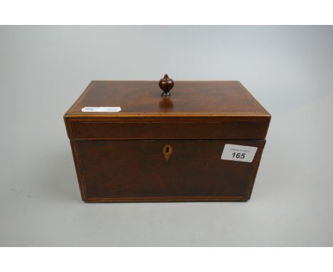 Mahogany tea caddy