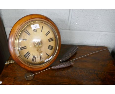 Victorian postman's clock in good working condition 