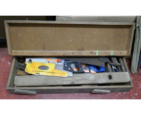 Boxed carpentry tools 