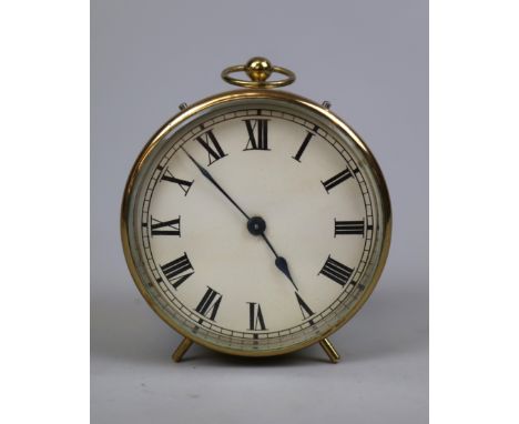 Small brass drum clock 