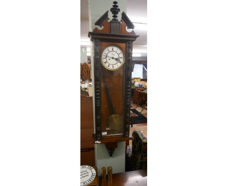 Mahogany Vienna wall clock 