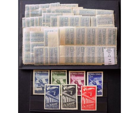 France Catalogue: Yvert Parcel Post (*)79 Quantity: 300 #Spain Catalogue: Edifil (*)NE39/45 Quantity: 1