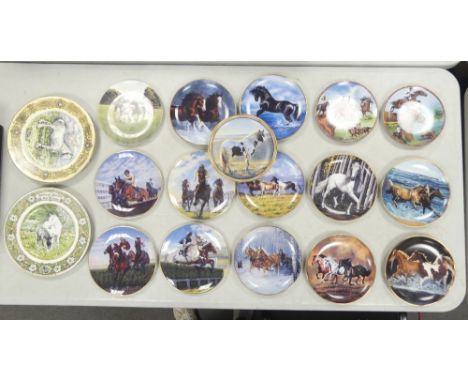 Eighteen Euine and Horse Racing Themes Wall Plates (1 Tray)