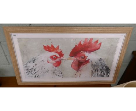 Print of chickens 