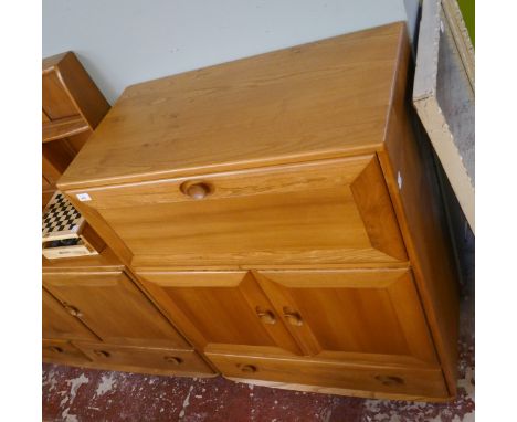 Ercol blonde elm bookcase 