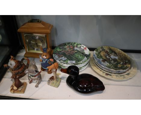 Collectables to include mantle clock 