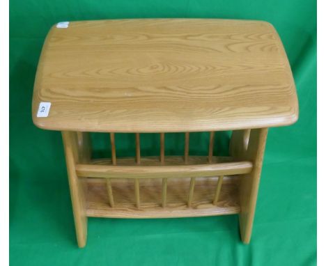 Ercol blonde elm magazine rack 