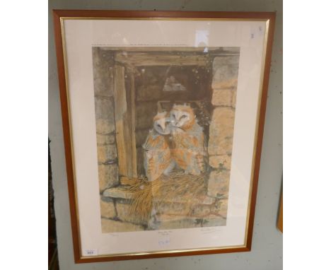 Young owls print 