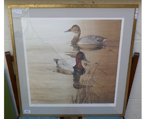 Signed print of ducks 