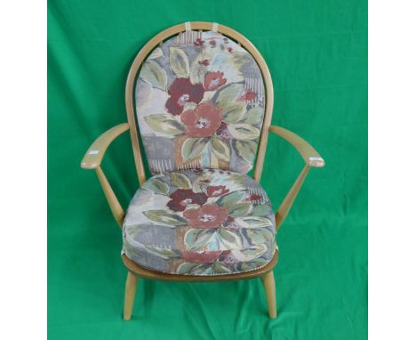 Ercol blonde elm armchair 
