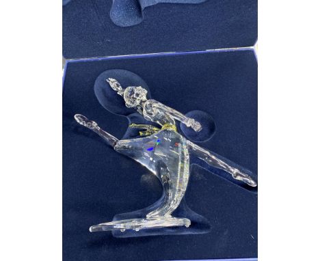 SWAROVSKI CRYSTAL 'DANCE OF MAGIC - ANNA 2004' FIGURE, 18cm high, with stand and crystal plaque, in original fitted box