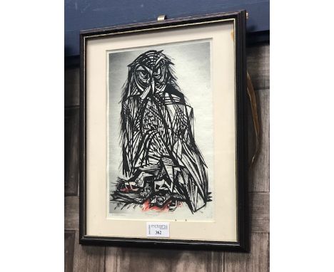 ALEX. GILFILLAN, TERRORIST limited edition print 2/5, signed in pencil 26cm x 18cm Mounted, framed and under glass