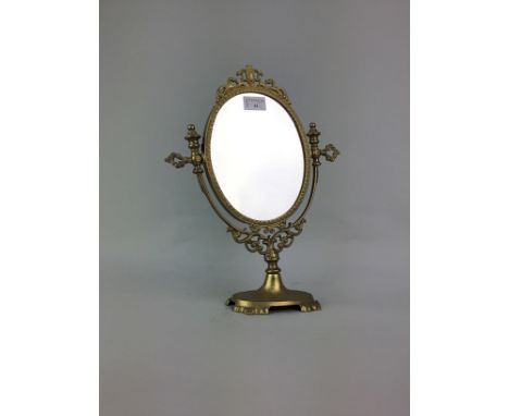 MODERN TABLE LAMP, with shade, 95cm, along with a dressing table mirror
