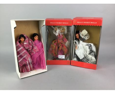 THREE PEGGY NISBET COSTUME AND PORTRAIT DOLLS