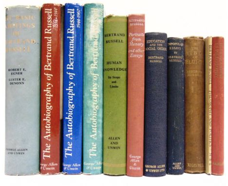 [MISCELLANEOUS]. PHILOSOPHY  Eleven volumes by Bertrand Russell, including Human Knowledge, its Scope and Limits, first editi